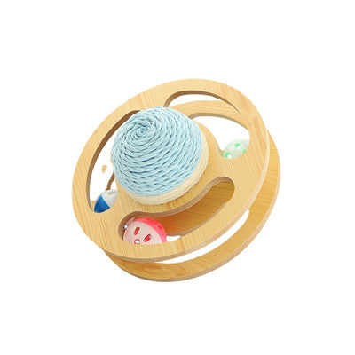 Rascador de Sisal para Gatos con Bola Interactiva y Tablero de Desgaste - Image 4