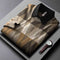 Camisa Térmica Hombre Diseño Geométrico Bicolor con Efecto Dos Piezas