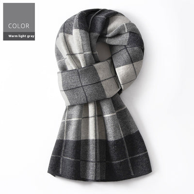 Bufanda Cuadros para Hombre Reversible - Abrigo Invierno Doble Cara - Image 7