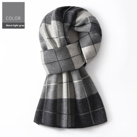 Bufanda Cuadros para Hombre Reversible - Abrigo Invierno Doble Cara - Image 7