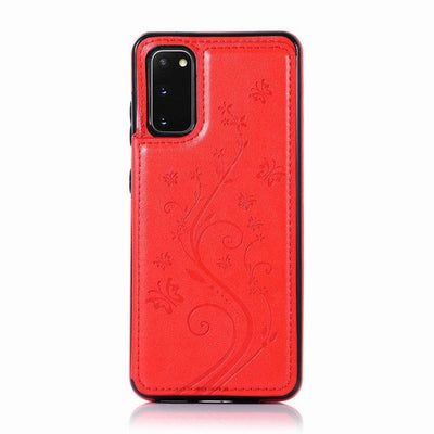 Funda de Cuero con Mariposa Grabada para Teléfono - Protección Elegante - Image 8