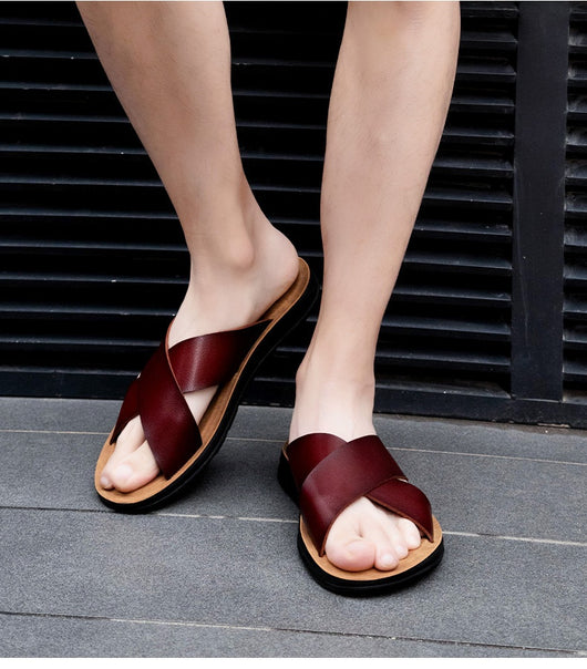 Sandalias Cómodas Extragrandes para Hombre - Calzado de Playa y Exterior - Image 19
