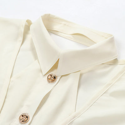 Blusa Suelta de Chifón Manga Larga - Diseño Moderno para Mujer - Image 2
