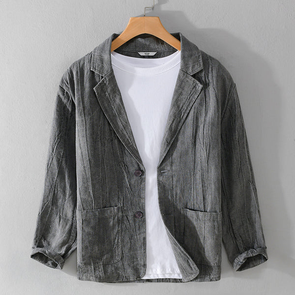 Camisa Suelta de Lino para Hombre - Diseño Minimalista y Versátil