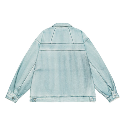 Chaqueta Denim Degradado Tie-dye para Hombre - Estilo Urbano Moderno - Image 21