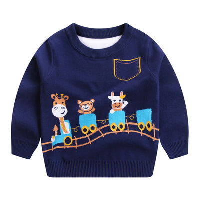Polera de Punto Doble Capa para Niño en Algodón Color Ante - Image 5