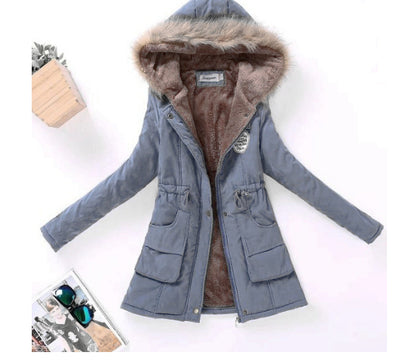 Chaqueta Acolchada Talla Grande Otoño-Invierno con Capucha - Image 19