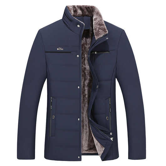 Abrigo Acolchado de Algodón para Papá - Chaqueta Cálida Otoño Invierno - Image 8