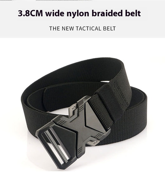 Cinturón Táctico Automático de Tela PP para Hombre sin Hebilla Tradicional - Image 10