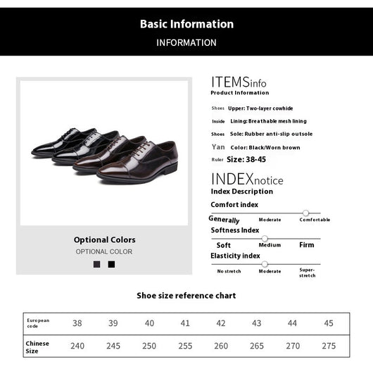 Zapatos Oxford de Cuero Charol con Punta Fina - Calzado Ejecutivo para Hombre - Image 7
