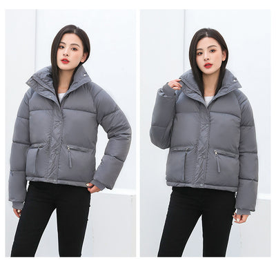 Abrigo Acolchado Holgado de Cuello Alto - Estilo Casual Moderno - Image 14