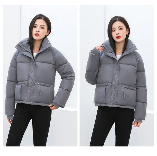 Abrigo Acolchado Holgado de Cuello Alto - Estilo Casual Moderno - Image 14