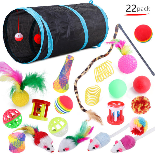 Set Completo de Juguetes para Gatos con Túnel Interactivo - Image 2