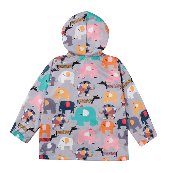 Chaqueta Impresa con Capucha para Niños - Abrigo Outdoor Resistente