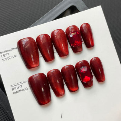Parches de Uñas Adhesivos Efecto Ojo de Gato Removibles - Image 12