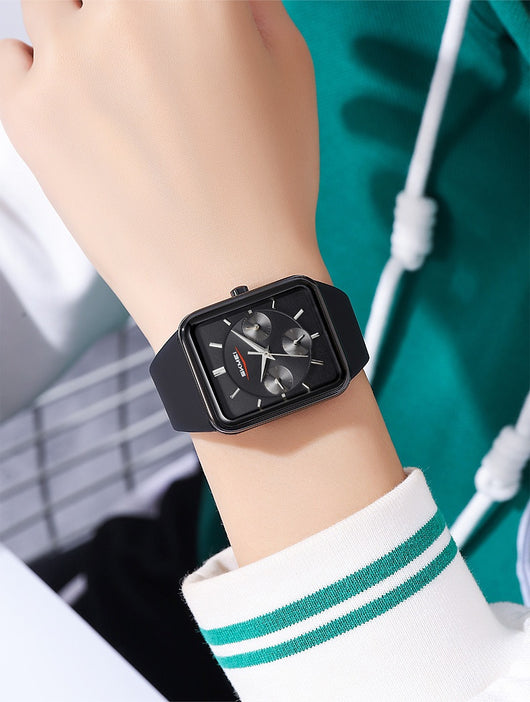 Reloj Cuadrado de Silicona Multifuncional Impermeable para Niñas - Image 14