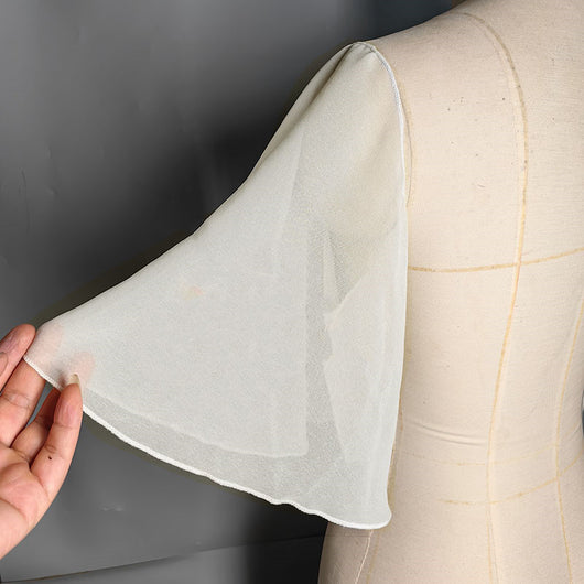 Manga Protectora Fruncida con Volantes - Protección Solar Blanca - Image 7