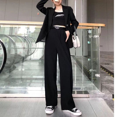 Pantalón Holgado de Cintura Alta Estilo Casual Recto - Image 8