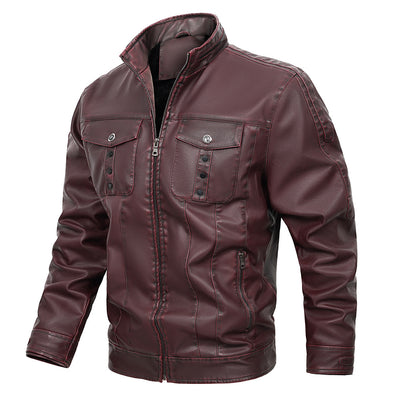 Chaqueta de Cuero PU para Hombre - Primavera y Otoño - Image 2