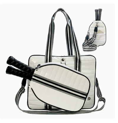 Bolsa Deportiva Tenis Crossbody a Rayas con Bandolera - Image 52