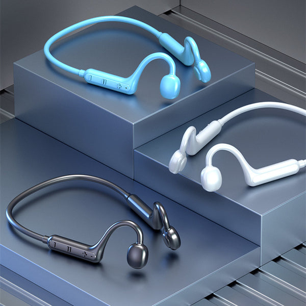 Auriculares Deportivos de Conducción Ósea con Bluetooth y Diseño de Cuello