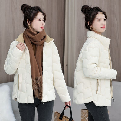 Abrigo Acolchado de Algodón Estilo Coreano para Mamás - Image 10