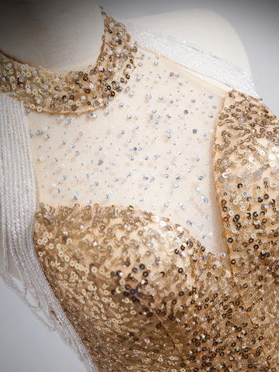 Vestido Dorado de Noche para Anfitriona y Presentadora - Image 2