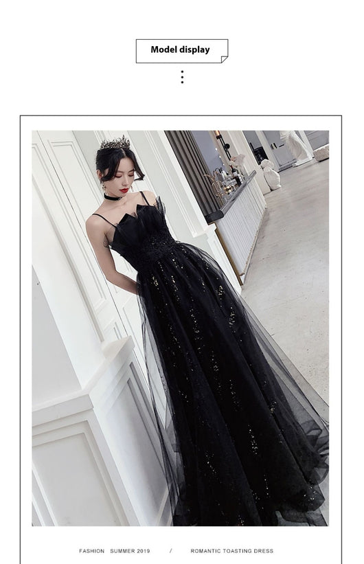 Vestido de Noche Negro Elegante de Diseño Exclusivo - Image 13