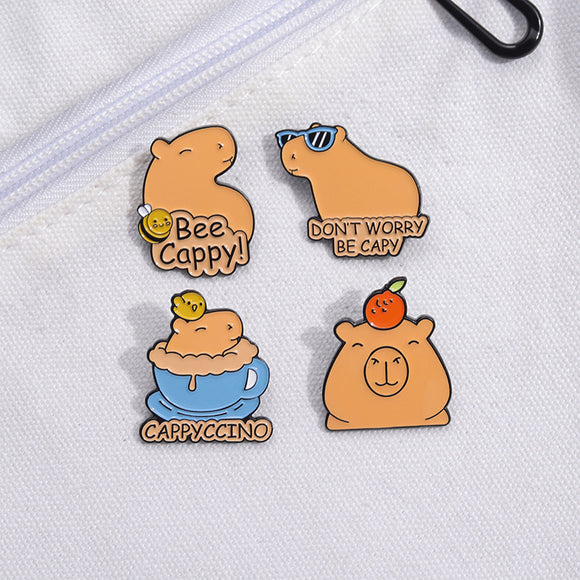 Broche Pin Estilo Capibara - Distintivo Artesanal