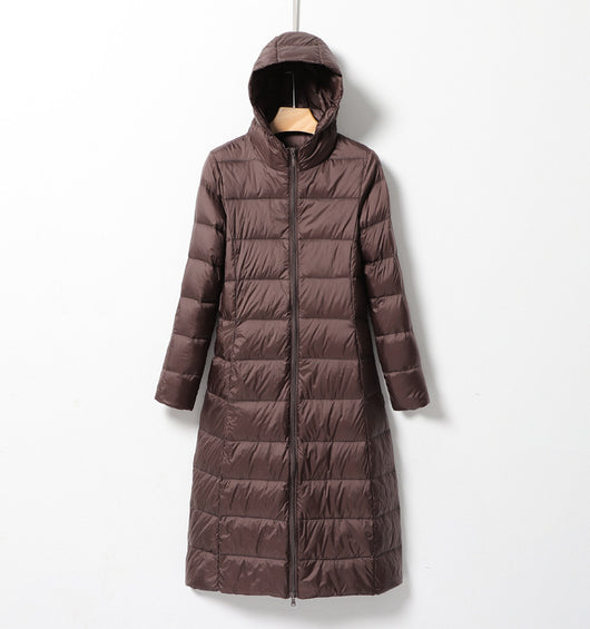 Abrigo Largo Entallado con Capucha - Diseño Elegante Bajo la Rodilla - Image 21