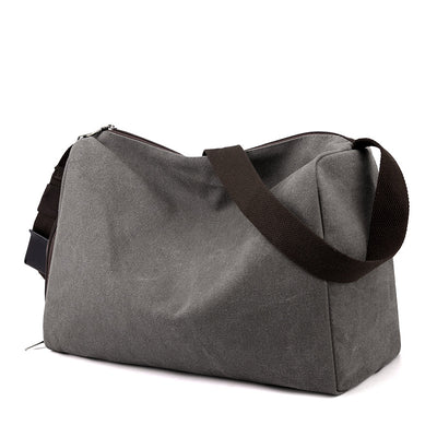Bolsa Deportiva Retro Canvas de Gran Capacidad con Correa Cruzada - Image 5