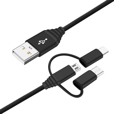 Cable de Carga Rápida Tipo-C Trenzado 3 en 1 para Android - Image 3