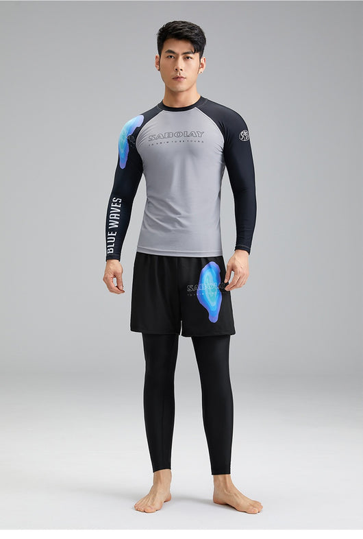Bañador Deportivo para Hombre con Protección UPF y Diseño Split - Image 12