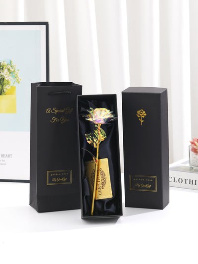 Rosa Dorada con Lámina de Oro - Regalo Creativo Perfecto para Niñas - Image 15