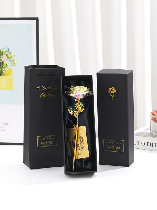 Rosa Dorada con Lámina de Oro - Regalo Creativo Perfecto para Niñas - Image 15