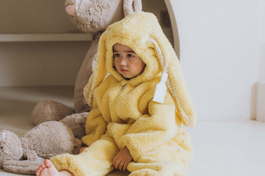 Pijama Enterizo de Conejo Peluche para Niños - Tela Acolchada - Image 12