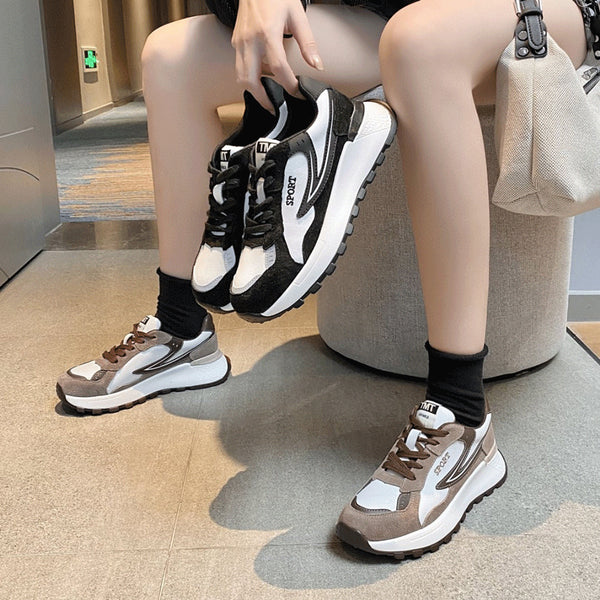 Zapatos Casuales de Cuero Genuino para Mujer - Estilo Vintage Versátil