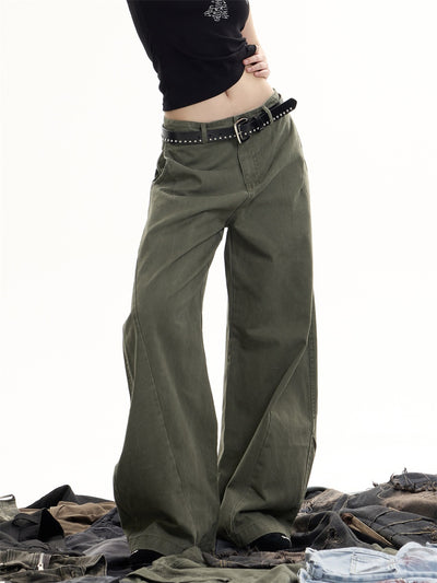 Overol Ancho Deconstruido Estilo Retro Lavado para Mujer - Image 6