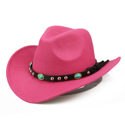 Sombrero Jazz Unisex Otoño Invierno con Ribete Remachado - Image 3
