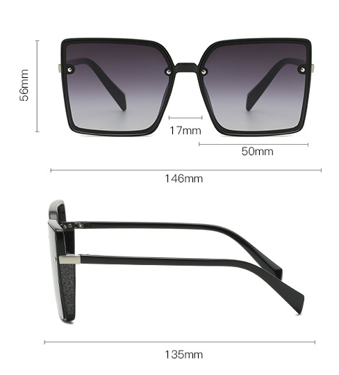 Gafas de Sol Cuadradas Retro Marco Grande para Hombre - Tendencia 2024 - Image 7