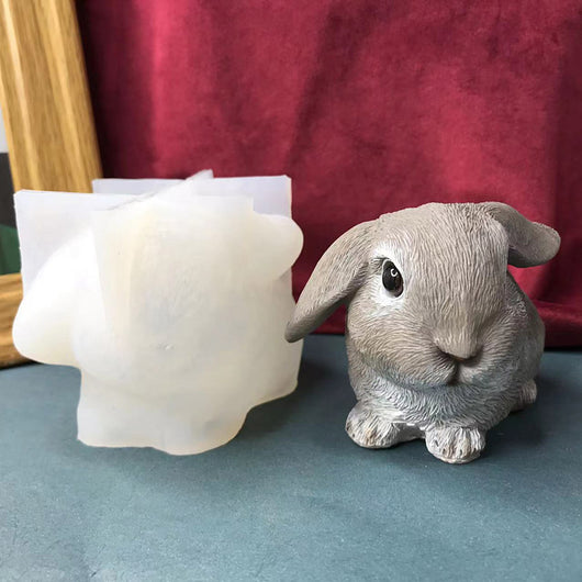 Molde de Conejo para Aromaterapia DIY con Pegamento de Goteo Manual