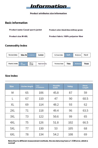 Abrigo Casual de Hombre Liso para Primavera y Otoño - Image 9