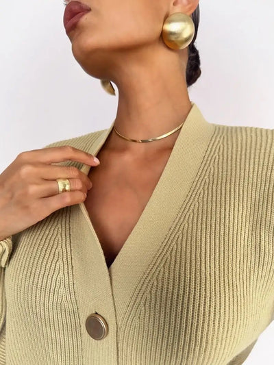 Cardigan Tejido Suelto Cuello V - Diseño Versátil para Otoño - Image 13