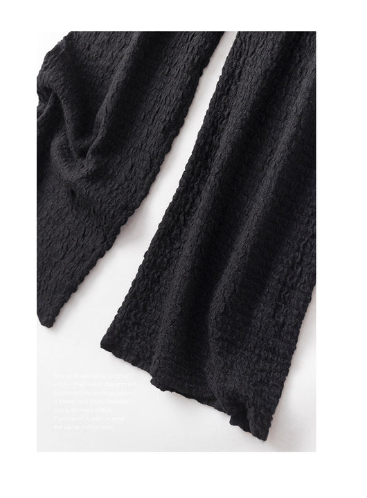 Pantalón Ancho de Lana Tejida con Caída Elegante para Mujer - Image 21