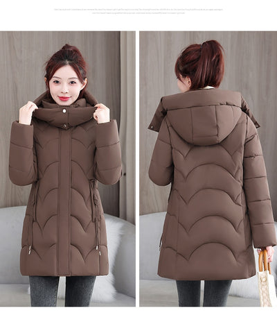 Abrigo Acolchado de Algodón Suelto Talla Pequeña Premium - Image 15