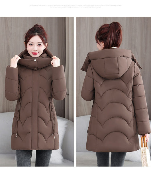 Abrigo Acolchado de Algodón Suelto Talla Pequeña Premium - Image 15