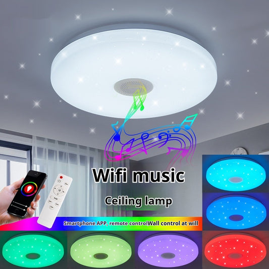 Lámpara de Techo Inteligente WiFi con LED RGB y Control Remoto