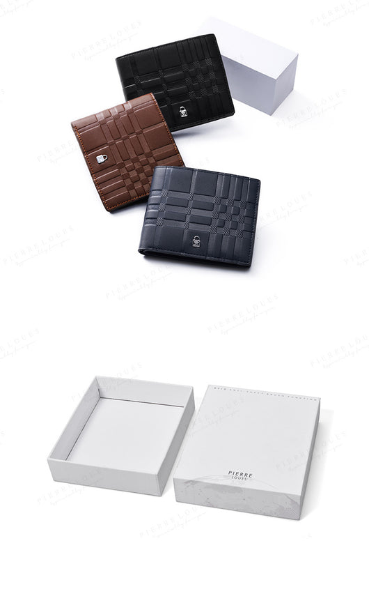 Billetera Delgada para Hombre con Múltiples Compartimentos y Diseño Rayado - Image 8