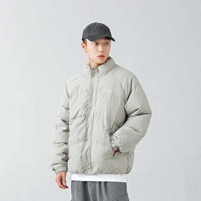 Chaqueta Acolchada Hombre con Cuello Levantado y Mangas Raglán - Image 6