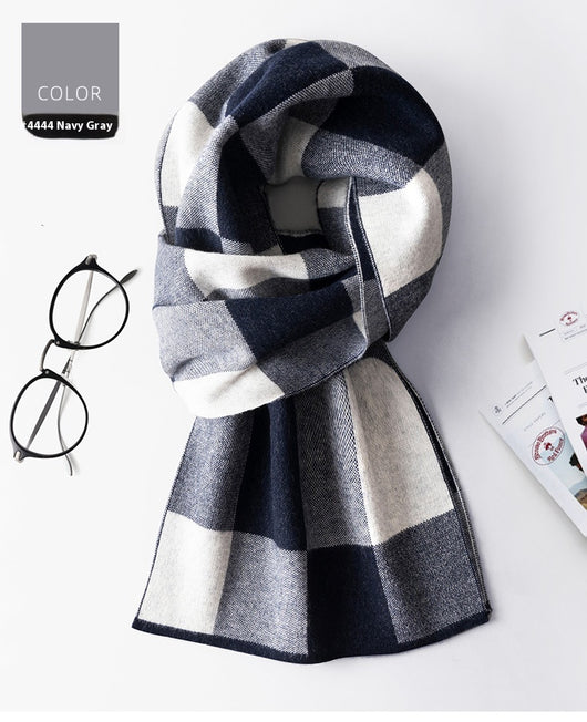 Bufanda Cuadros para Hombre Reversible - Abrigo Invierno Doble Cara - Image 32